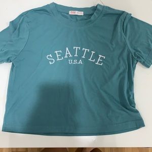 Aesthetic blue crop top